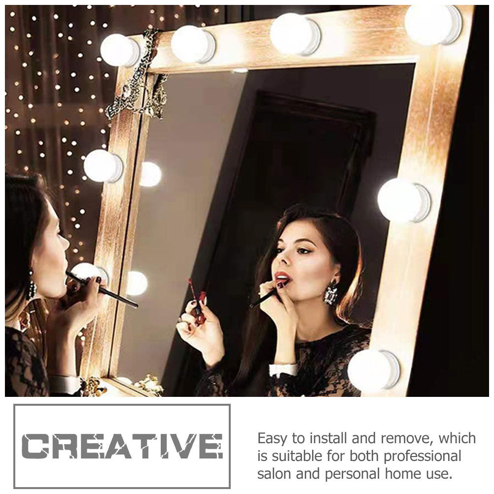 Dressing Table Vanity With Lighted Mirror - 1 комплект светодиодного зеркала для макияжа