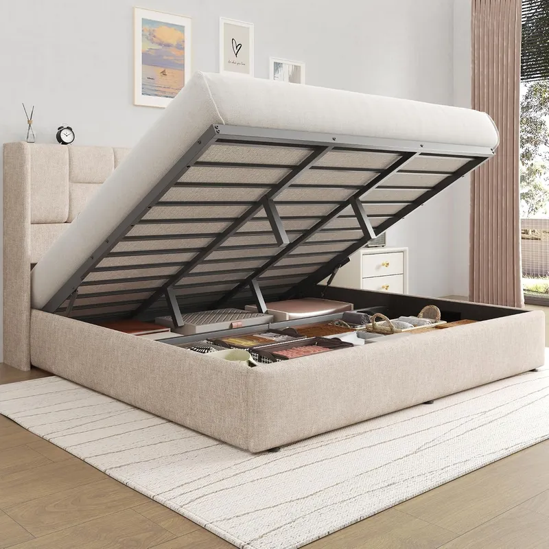 Gas Lift Storage Bed Hydraulic - Кровать с гидравлическим подъемным механизмом для