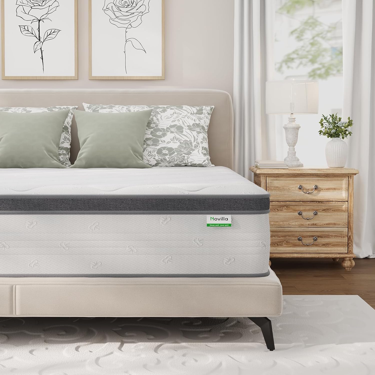 Memory Foam Mattress In A Box Queen - Матрас Queen 14 дюймов, гибридный матрас