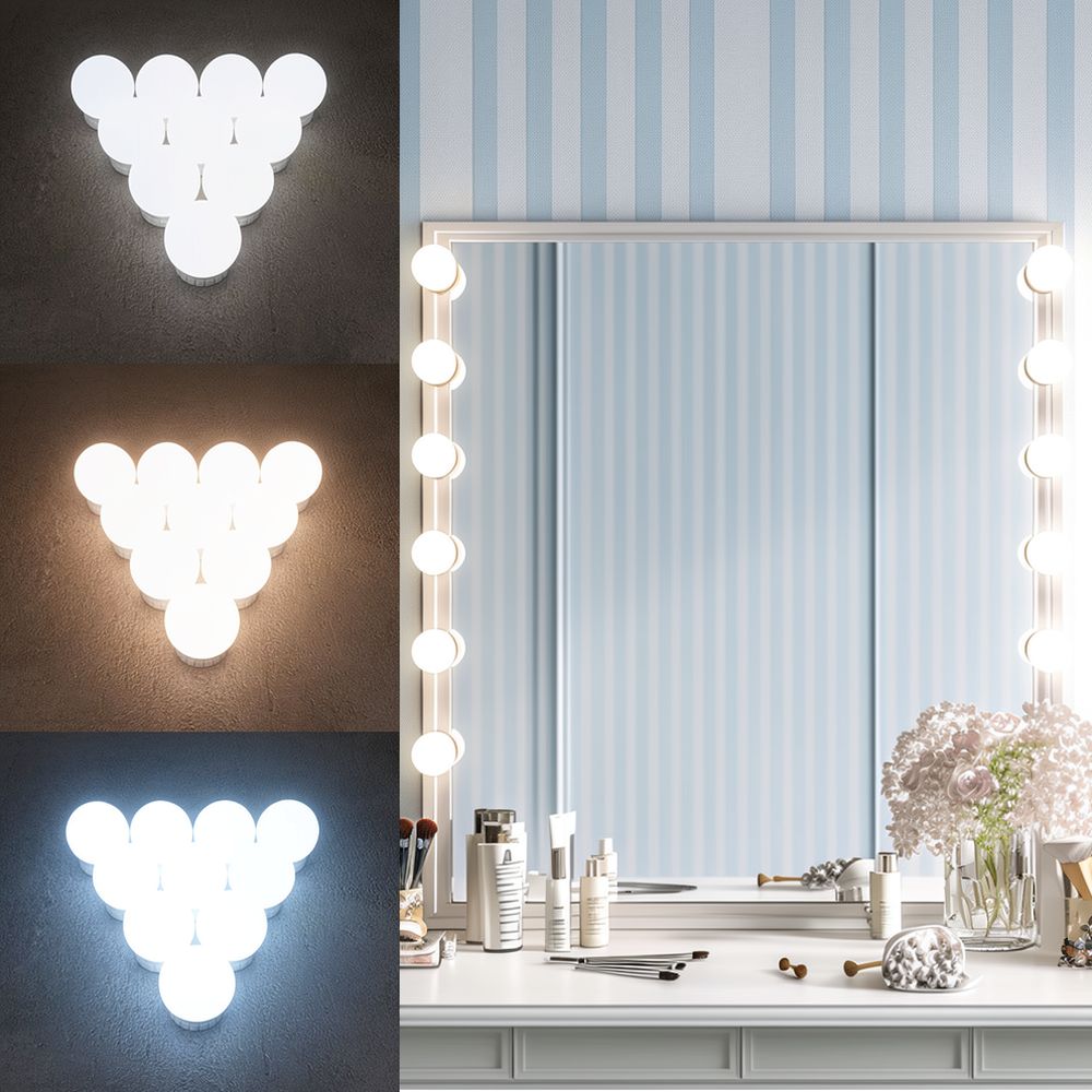 Регулируемые светодиодные свет – обзор и цена Dressing Table Vanity With Lighted Mirror
