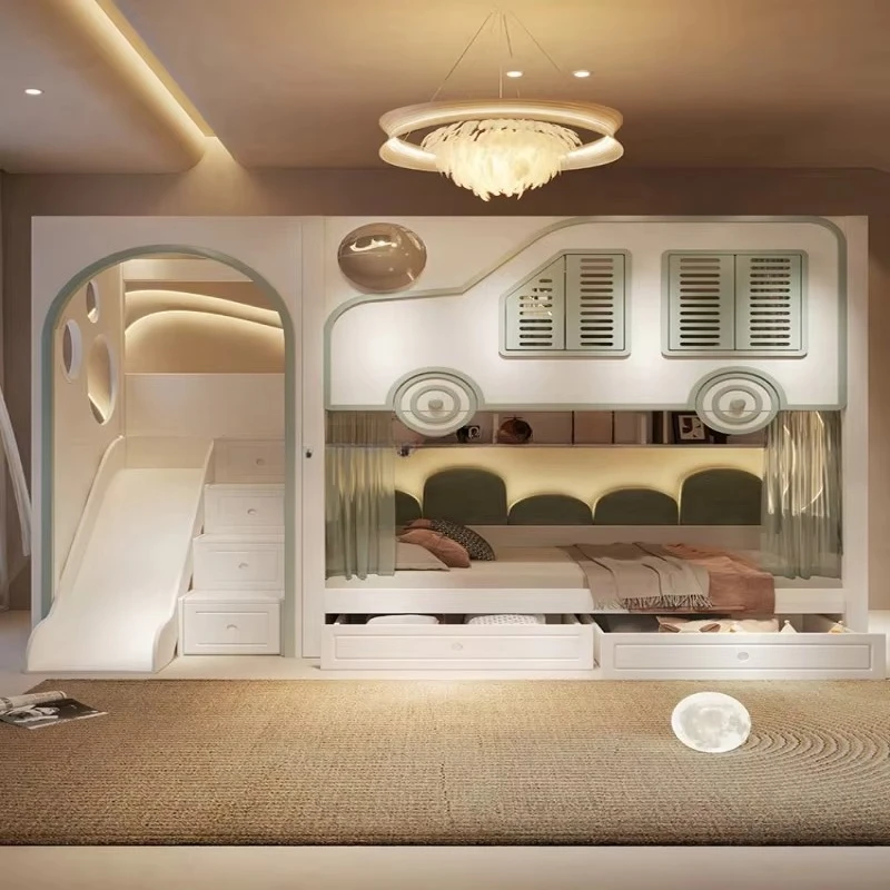 Новая модель: роскошная двухъя – обзор и цена Bunk Bed With Stairs And Slide