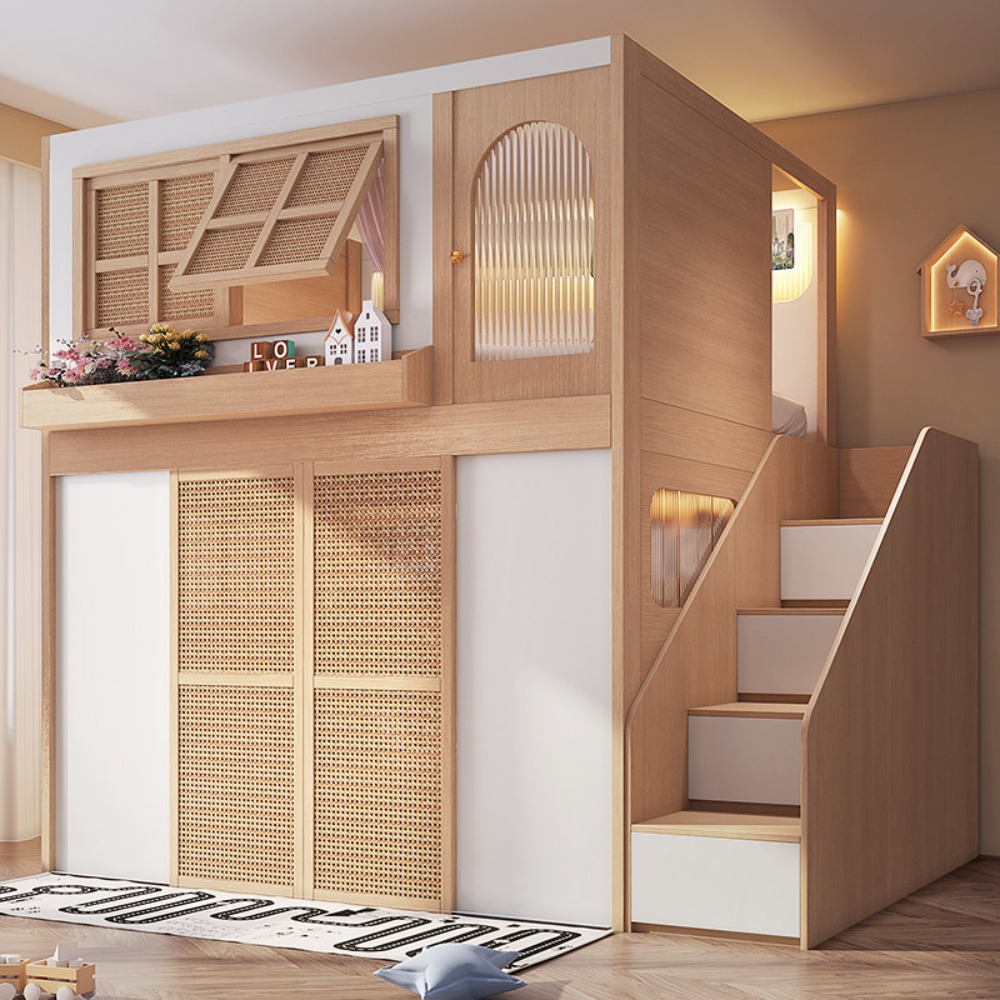 Двухъярусная кровать с отдельн – обзор и цена Bunk Bed With Stairs And Slide
