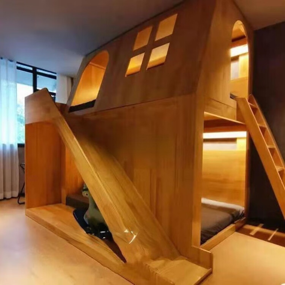 Американская двухъярусная кров – обзор и цена Bunk Bed With Stairs And Slide